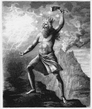 Perunas - griaustinio ir žaibo dievas